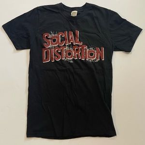 Social distortion Winter US tour 2007-2008 side M concert shirt rare hTF